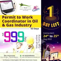 Only one day left Enrol Permit to work course in Bihar INR 999   